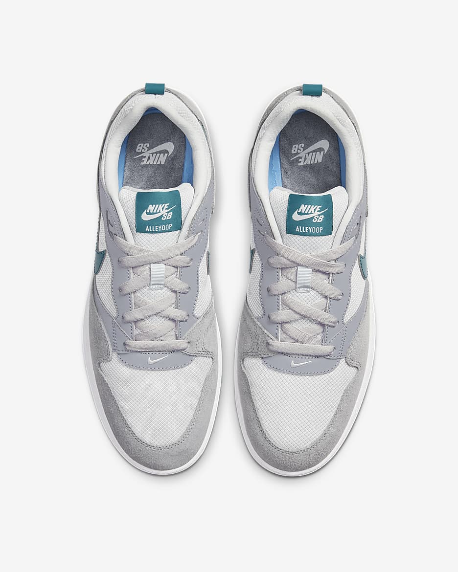 Nike SB Alleyoop Skate Shoes - Particle Grey/Photon Dust/White/Geode Teal