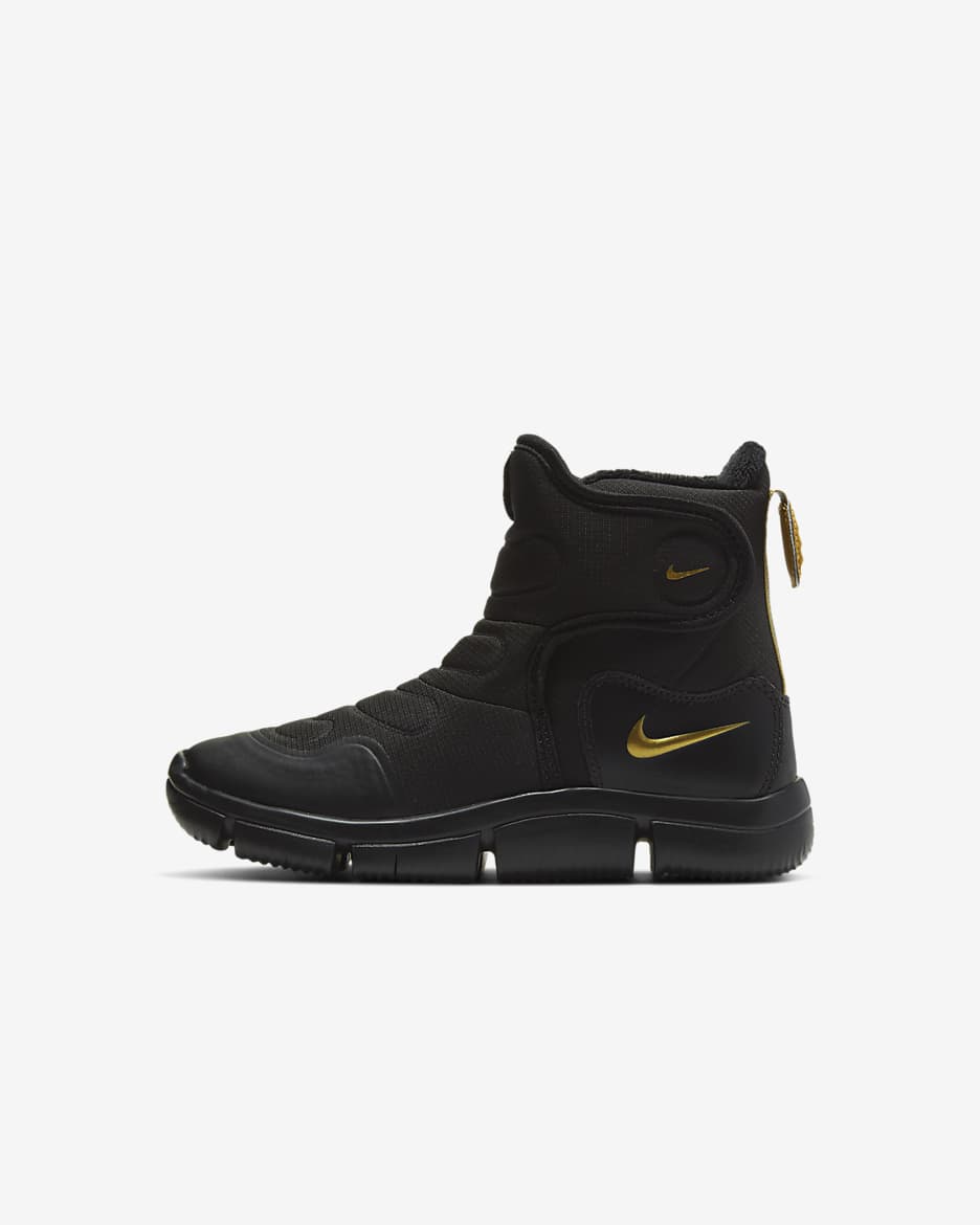 Nike Novice Little Kids' Boot - Black/Wolf Grey/Metallic Gold