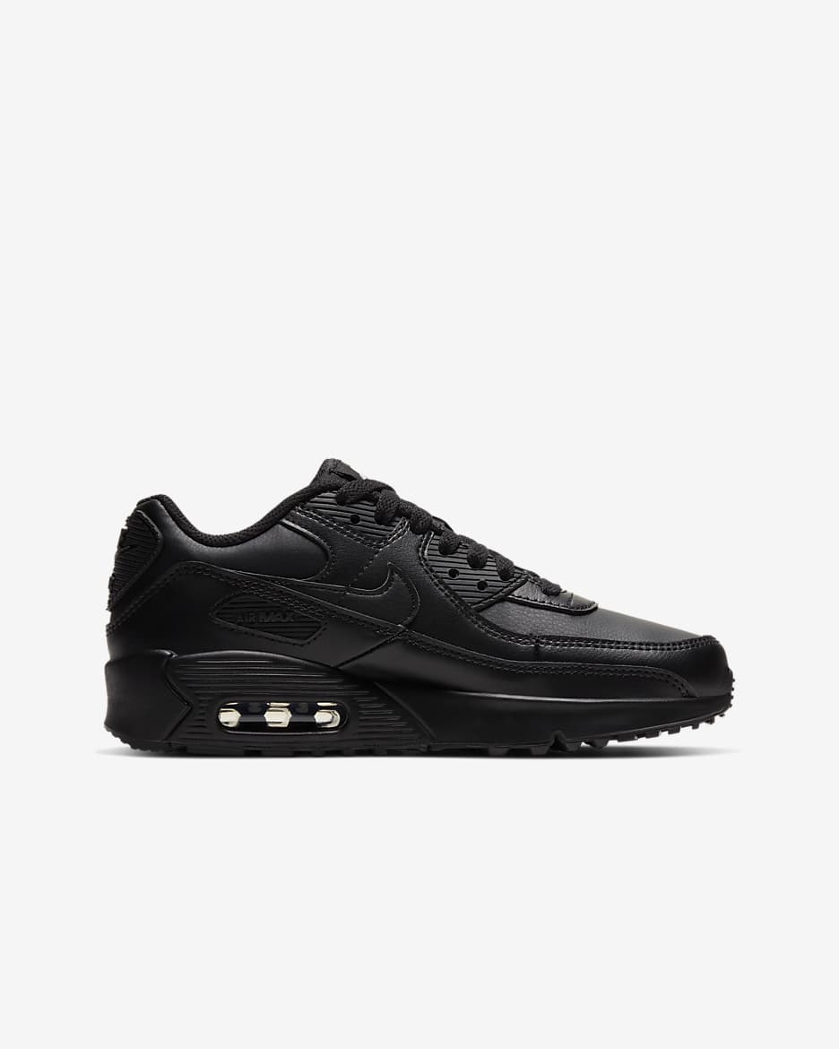 Nike Air Max 90 LTR Older Kids' Shoes - Black/Black/White/Black