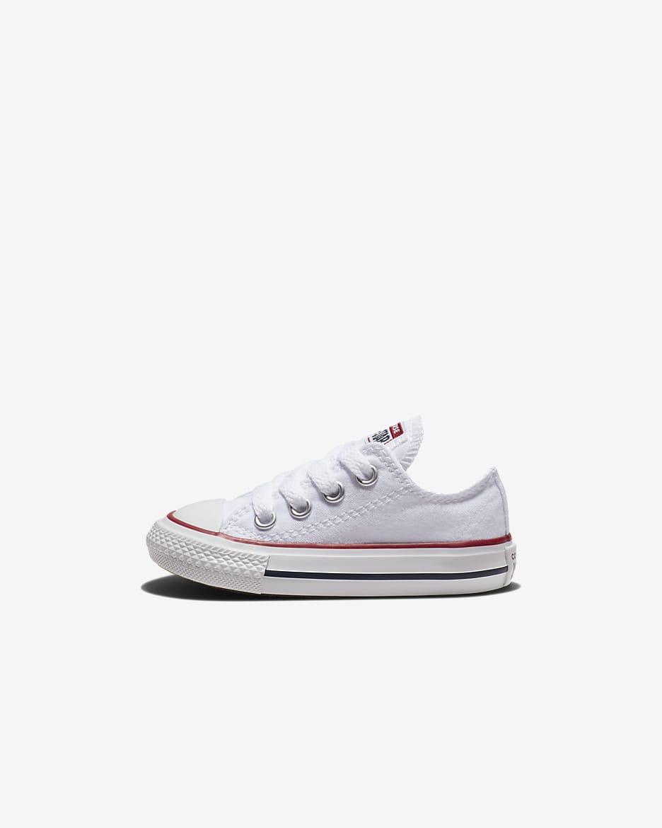 Converse Chuck Taylor All Star Low Top Infant/Toddler Shoe  - White