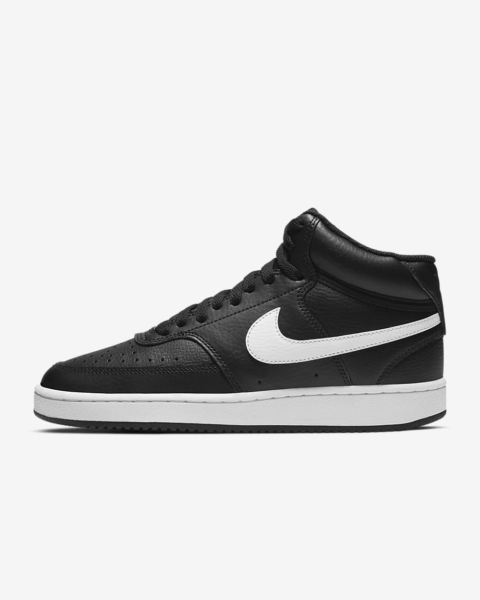 Nike Court Vision Mid Women's Shoe - Black/White