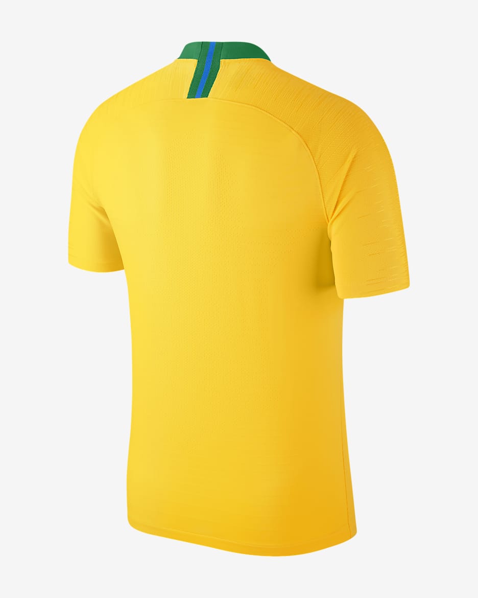 Brazil Vapor Match Home Men's Football Shirt - Midwest Gold/Lucky Green