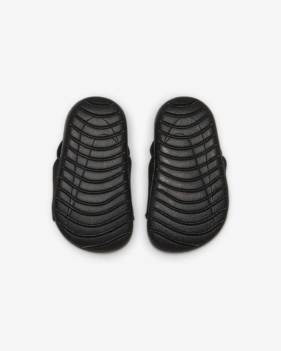 Nike Kawa Baby/Toddler Slides - Black/Metallic Gold