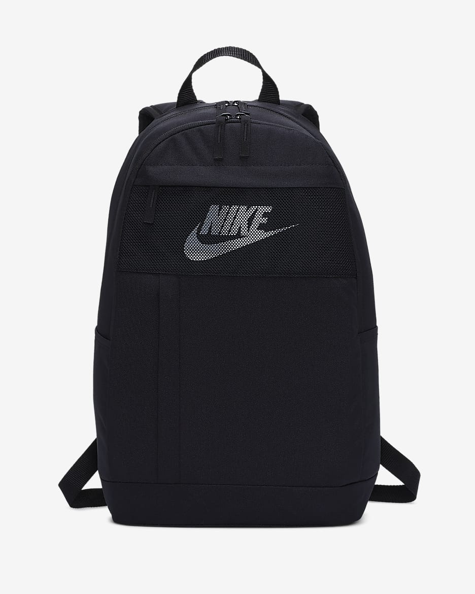Mochila Nike Elemental LBR - Negro/Negro/Blanco