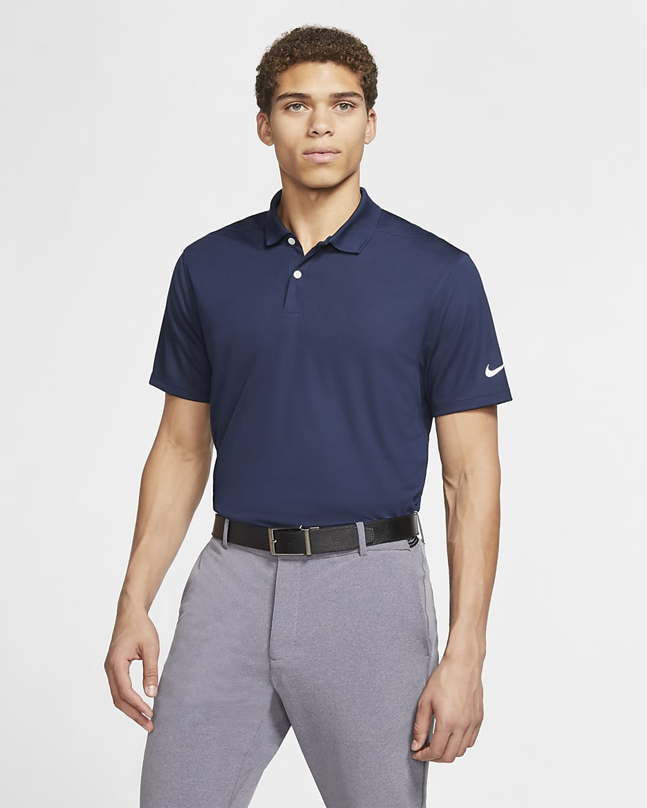 Nike Dri-FIT Victory Men’s Golf Polo - College Navy/White
