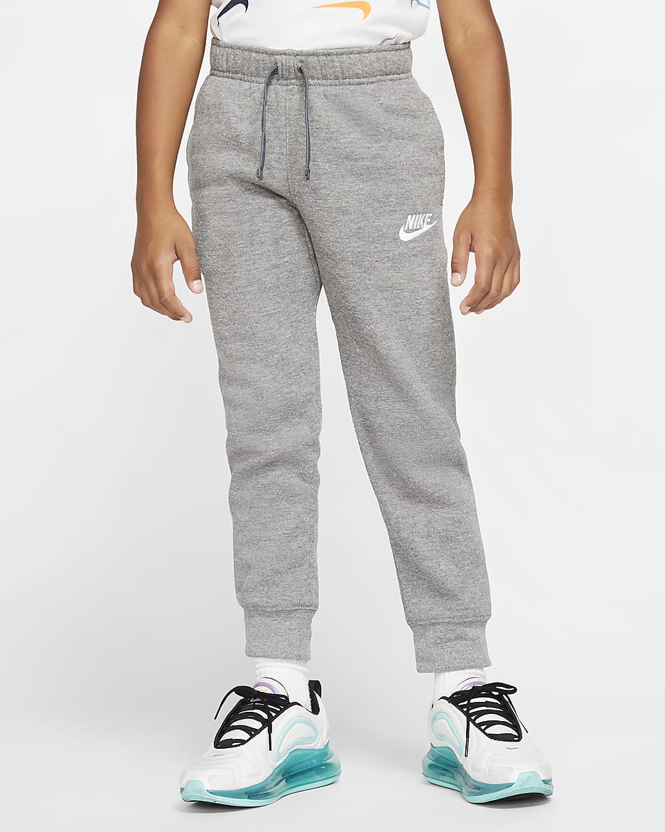 Nike Sportswear Club Fleece Younger Kids' Trousers - Carbon Heather