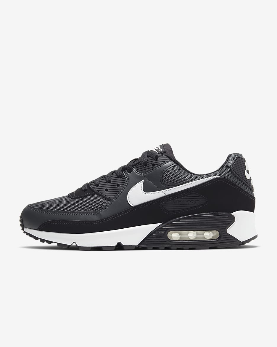 Buty męskie Nike Air Max 90 - Iron Grey/Dark Smoke Grey/Czerń/Biel