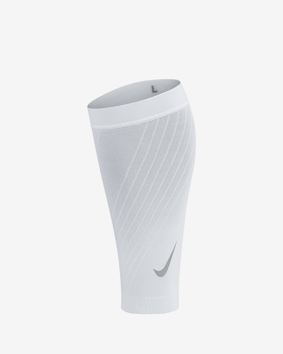 Pantorrilleras Nike - Blanco/Plata