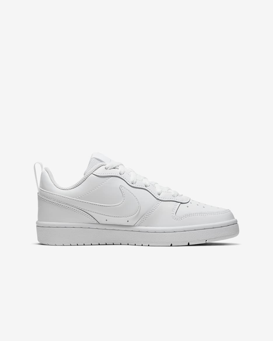 Nike Court Borough Low 2 Older Kids' Shoes - White/White/White