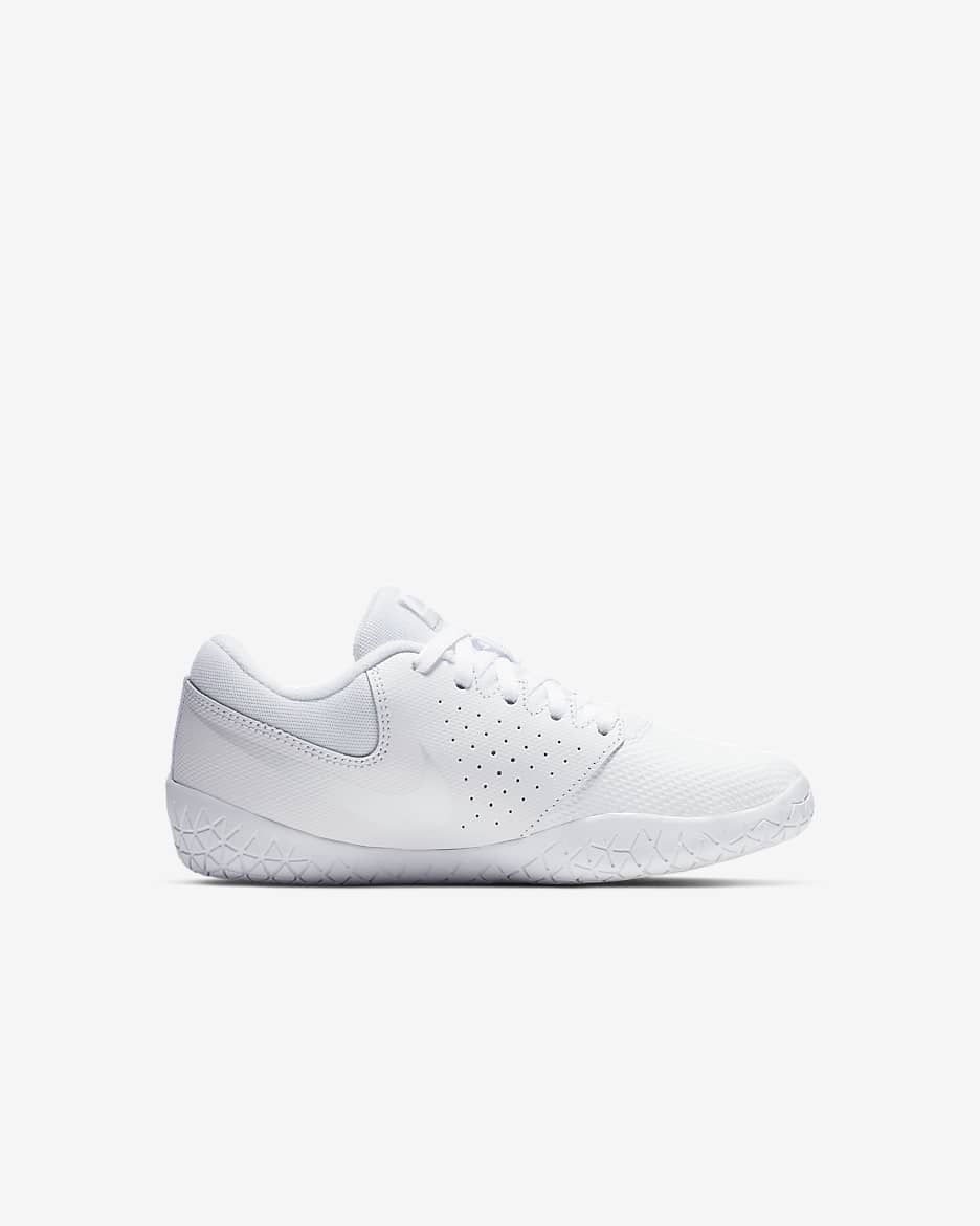 Tenis de cheerleading para niños de preescolar Nike Sideline IV - Blanco/Blanco/Platino puro