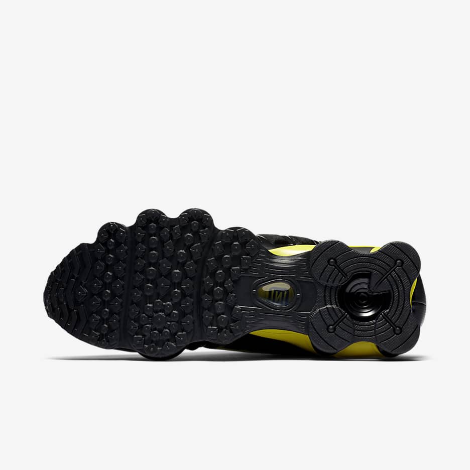 Nike Shox TL Men's Shoes - Black/Dynamic Yellow/Metallic Silver