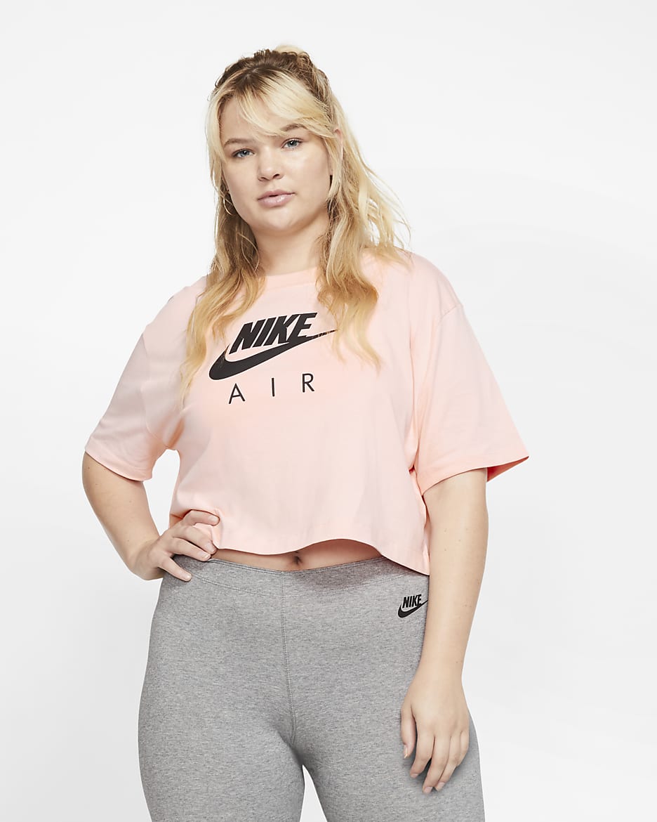 Nike Air Women's Short-Sleeve Top (Plus Size) - Echo Pink