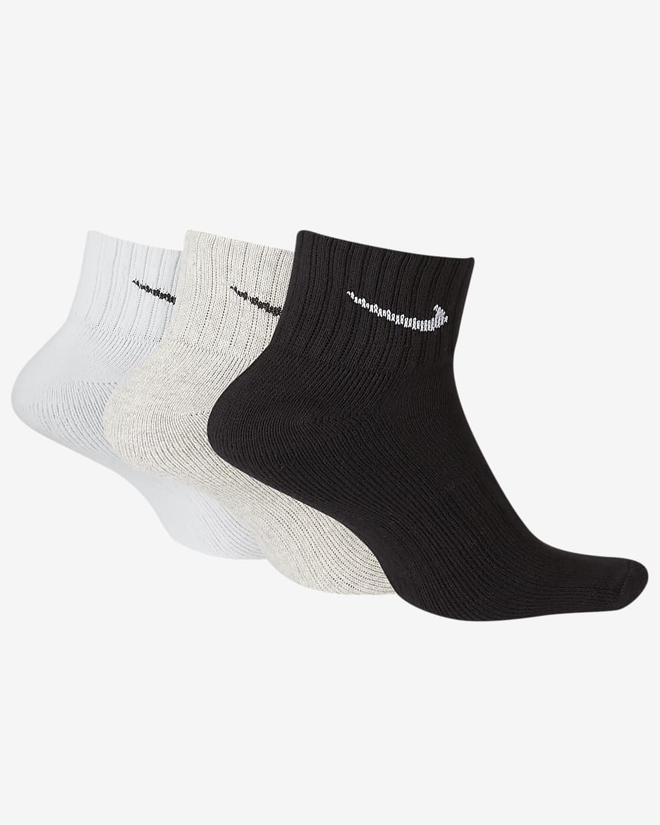 Nike Cushioned Ankle Socks (3 Pairs) - Multi-Colour