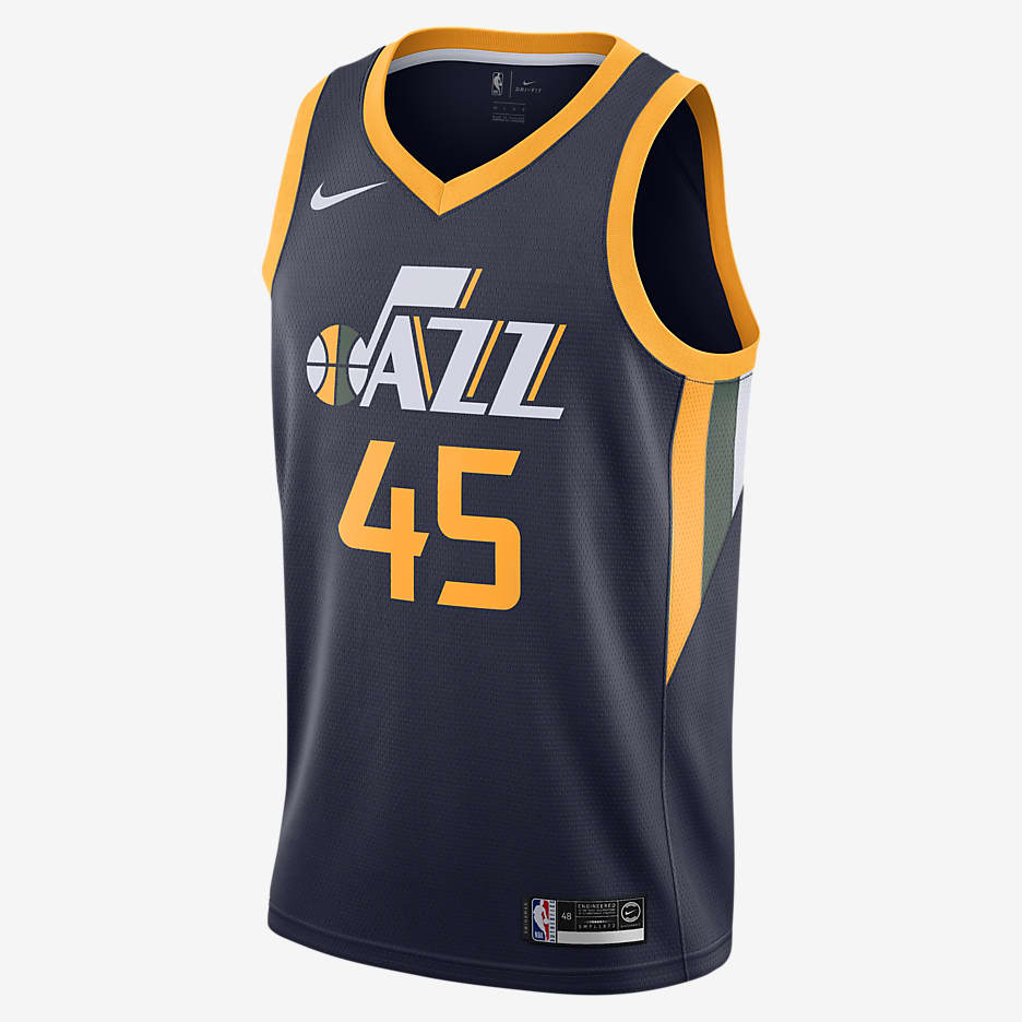 Donovan Mitchell Jazz Icon Edition Nike NBA Swingman Jersey - College Navy/Sundial