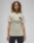 Low Resolution Γυναικεία ποδοσφαιρική κοντομάνικη πλεκτή μπλούζα Jordan Dri-FIT εναλλακτικής εμφάνισης Παρί Σεν Ζερμέν Strike