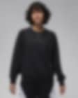 Low Resolution Jordan Sport-fleece-sweatshirt med rund hals og grafik til kvinder