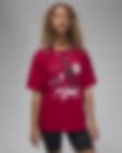 Low Resolution Jordan lockeres Damen-T-Shirt