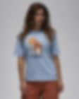 Low Resolution Jordan Damen-T-Shirt mit Collage