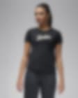 Low Resolution Jordan T-skjorte med smal passform til dame