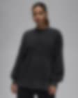 Low Resolution Jordan Flight Fleece koptatott, kerek nyakkivágású női pulóver