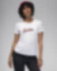 Low Resolution Jordan T-skjorte med smal passform til dame