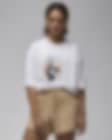 Low Resolution Jordan Oversize-T-Shirt mit Grafik für Damen