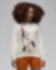 Low Resolution Jordan Artist Series by Darien Birks Fleece-Sweatshirt mit Rundhalsausschnitt für Damen