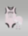Low Resolution Jordan Jumpman-sæt med body, hue og booties til babyer