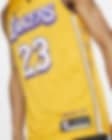 Nike Lebron James Black Los Angeles Lakers City Edition Swingman