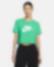 Low Resolution เสื้อยืดเอวลอยผู้หญิง Nike Sportswear Essential