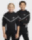 Low Resolution Sudadera con gorro con cierre completo reflejante para niño talla grande Nike Sportswear Tech Fleece