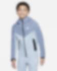 Low Resolution Μπλούζα με κουκούλα και φερμουάρ σε όλο το μήκος Nike Sportswear Tech Fleece για μεγάλα αγόρια