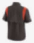 Nike Men's Brown Cleveland Browns Performance Sideline Lockup Full