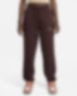 Low Resolution Overdimensionerede Nike Sportswear Phoenix Fleece-bukser med høj talje til kvinder