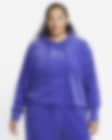 Low Resolution Nike Sportswear Women's Velour Cropped Pullover Hoodie (Plus Size)