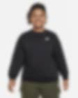 Low Resolution Nike Sportswear Club Fleece extragroßes Sweatshirt für ältere Kinder (Mädchen) (erweiterte Größe)