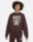 Low Resolution Nike Sportswear ekstra stor sweatshirt i fleece til store barn (jente)