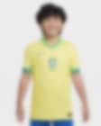 Low Resolution Brazil 2024 Stadium Home Big Kids' Nike Dri-FIT Soccer Replica Jersey