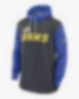 Nike Men's Surrey Legacy (NFL Los Angeles Rams) Pullover Hoodie in Grey, Size: 2XL | NKZAEH3895-0YT