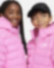 Nike Sportswear Hooded Kids\' Lightweight Fill Synthetic Big Loose Jacket