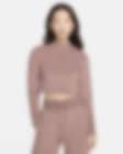 Low Resolution Nike Sportswear Phoenix Plush Women's Slim Long-Sleeve Cropped Cozy Fleece Top