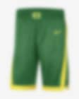 Nike Dri-Fit Siena Saints Basketball Shorts Size Small Green/Yellow NCAA