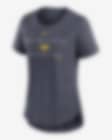 Low Resolution Milwaukee Brewers Knockout Team Stack Women's Nike MLB T-Shirt