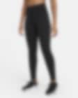 Nike Dri-FIT One Women's Mid-Rise Leggings Tights DD0252-010 Size L  Black/White 