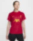 Low Resolution FC Liverpool Academy Pro Nike Dri-FIT Pre-Match Kurzarm-Fußballoberteil für Damen