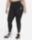 Low Resolution Löparleggings i 7/8-längd Nike Air Dri-FIT för kvinnor med nedvikbar linning (Plus Size)