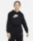 Low Resolution Nike Sportswear Club Fleece Kurz-Hoodie für ältere Kinder (Mädchen)