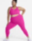 Low Resolution Leggings a 7/8 de cintura subida e suporte médio com bolsos Nike Universa para mulher (tamanhos grandes)
