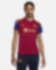 Low Resolution Damska dzianinowa koszulka piłkarska Nike Dri-FIT FC Barcelona Strike