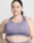 Low Resolution Nike Swoosh Medium Support párnázott női sportmelltartó (plus size méret)